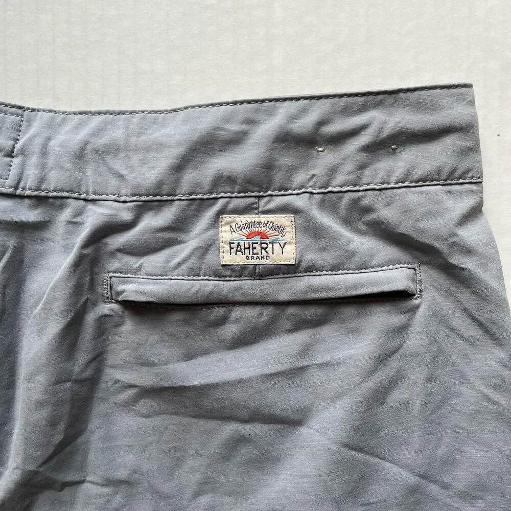 Faherty All Day Shorts Mens 36 9” Lightweight Stretch Performance Beach Casual